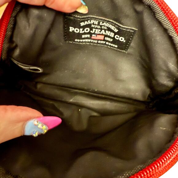 Vintage Polo Jeans Co. Authentic Dry Goods Red Small Case/Makeup Bag - Picture 4 of 8